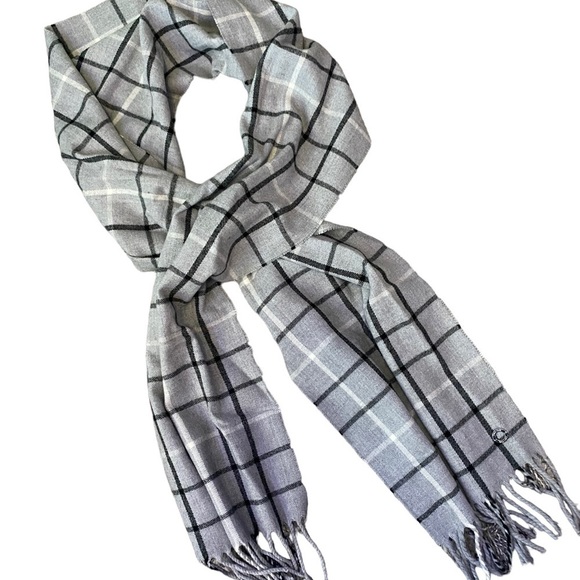 Calvin Klein Gray Flannel Scarf - Picture 6 of 8